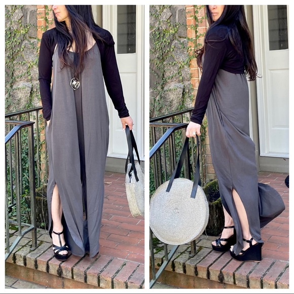 Chic Tank jumpsuit with side slits - Picture 6 of 9